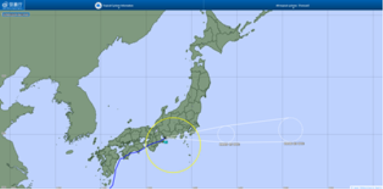 Typhoon makes landfall on Kochi after moving off southwestern Japan coast 